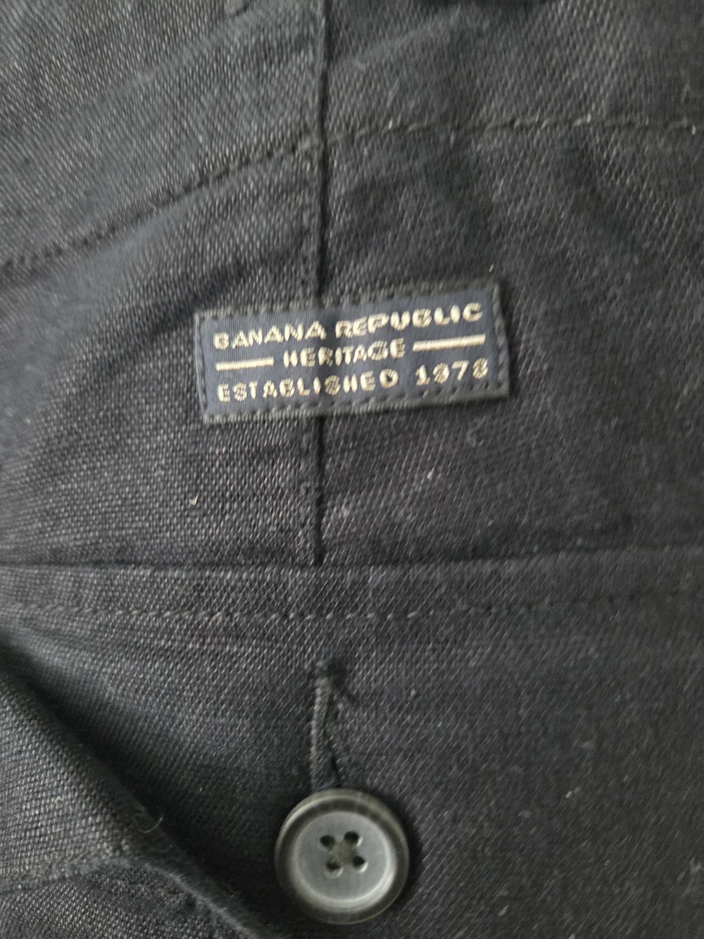 Banana Republic Men's Black Linen Pants.